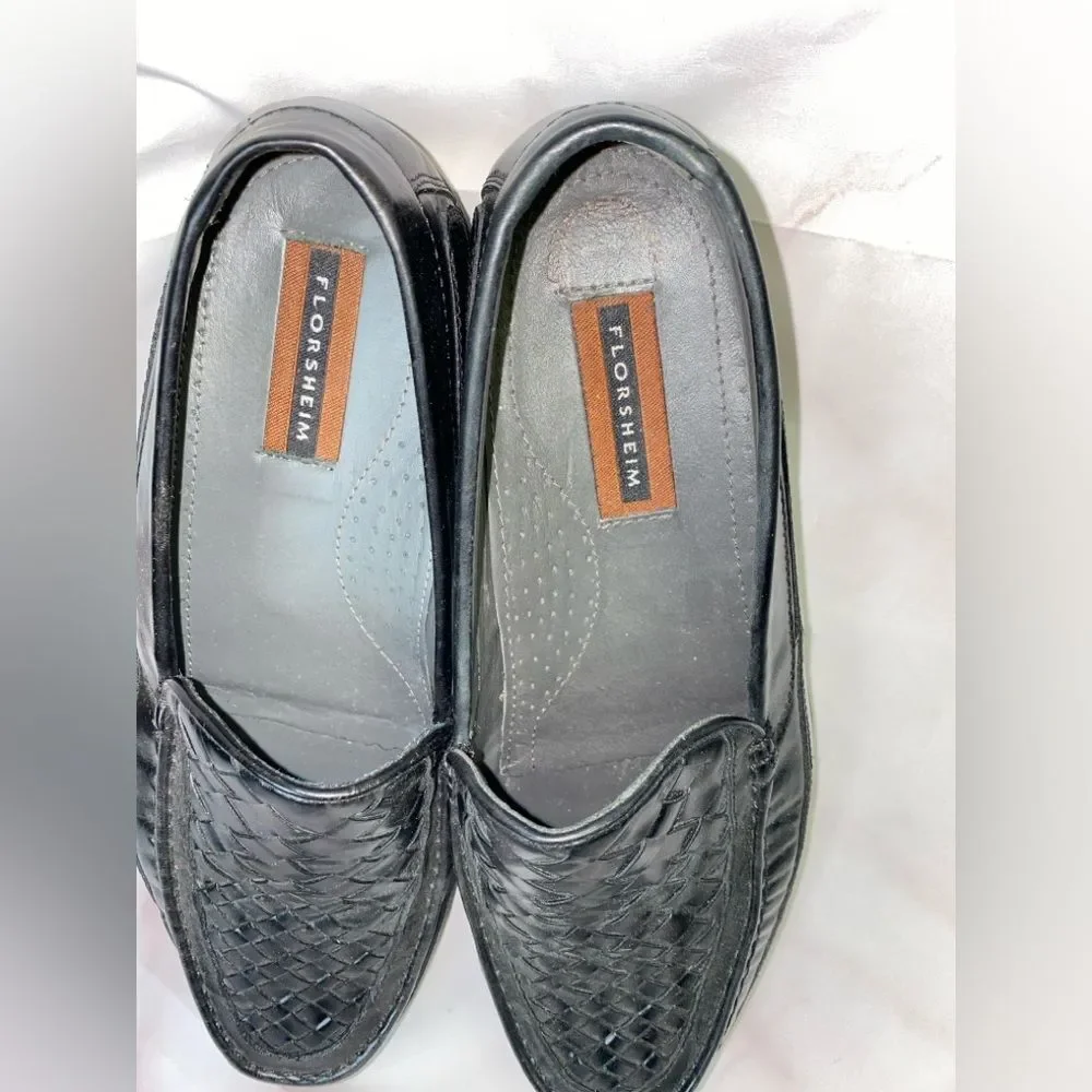Florsheim Braided Brazilian Leather Loafers Size 10.5D